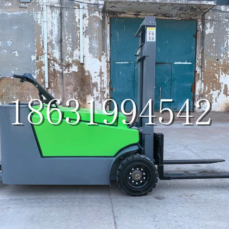 蓝山县小型电动叉车1吨2吨步行站驾式电瓶堆高充电装卸车液压升降车铲车